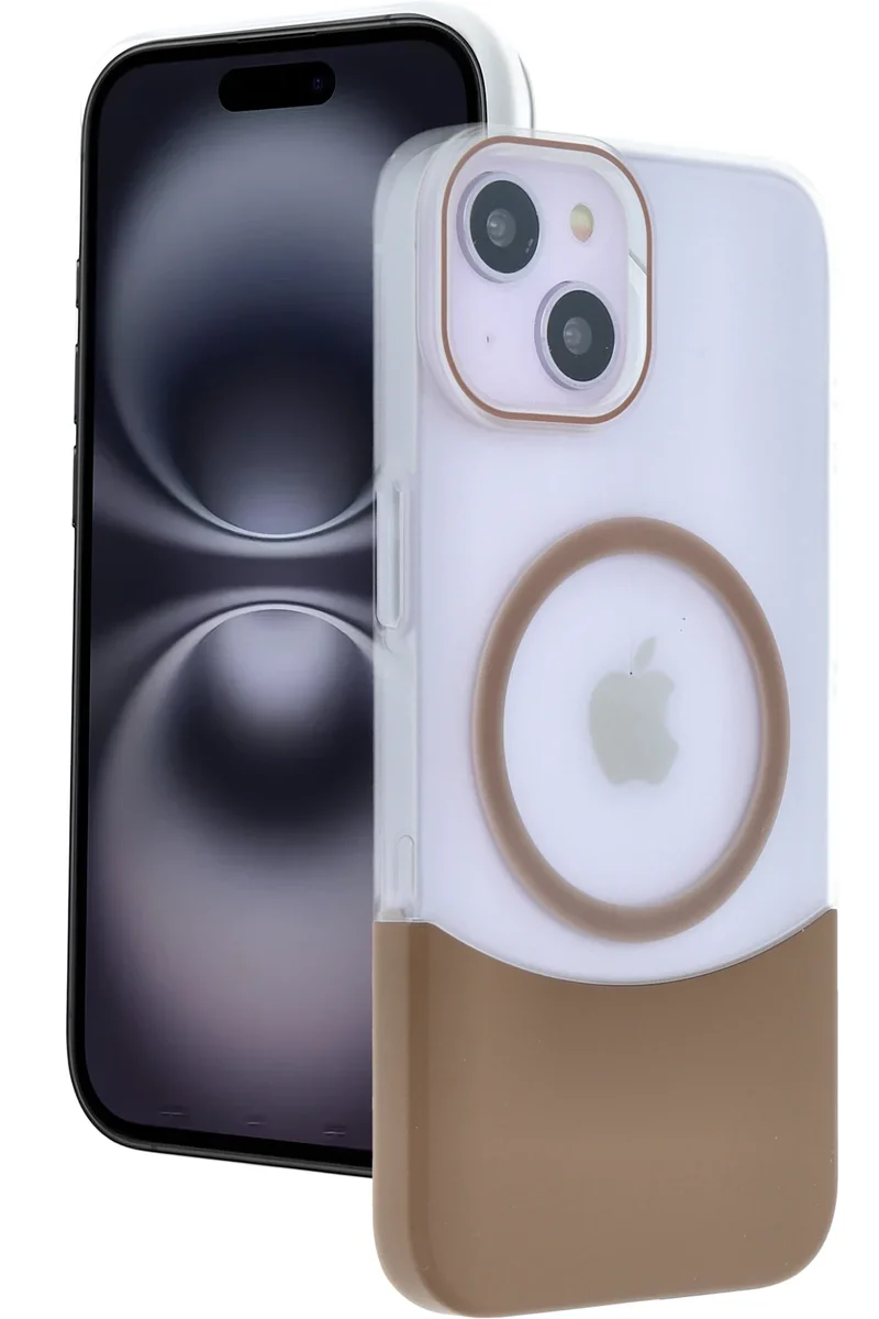 Joko Apple iPhone 15 Velar Magsafe Kapak - Çöl Titanyum